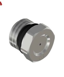 STAINLESS STEEL NOZZLE SIZE 12 FOR MAXIMUM PRESSURE 250 BAR AND 0° High Pressure Nozzle M16x2 sst  0° pencil jet nozzle PN: 41.0122.51