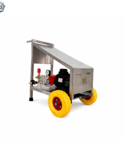 High pressure washer 200 bar 15 liter per min portable trolley SS Model AB 1520 RED SS-TE