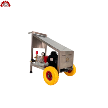 High pressure washer 200 bar 15 l/m portable trolley SS