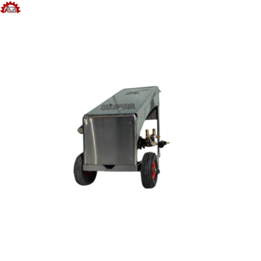 High pressure washer 250 bar 15 l/m portable trolley SS