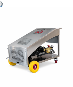 Hydrostatic pressure testing equipment 350 bar 21 l per m portable trolley SS Model AB 2135 SS-T